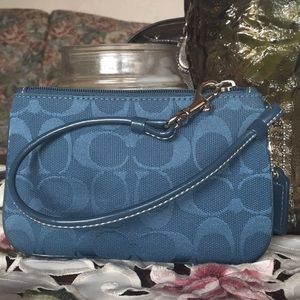 Coach signature wristlet